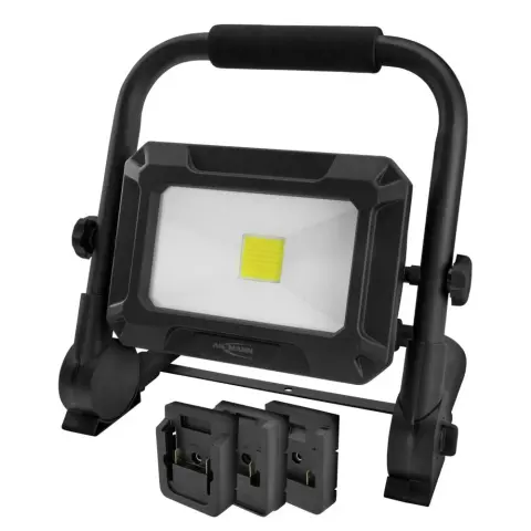 ANSMANN LED floodlight 20W with adapter plates Bosch Makita Milwaukee/DeWalt 1600-0639