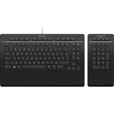 3DCONNEXION Billentyűzet és numerikus billentyűzet szett USB QWERTY 3DX-700099