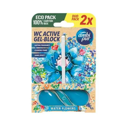 AMBI PUR Toilet cleaner block 2x45 g water flowers KHT1591