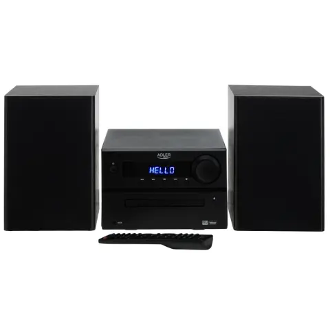ADLER AD 1917 Hordozható Hi-Fi mikrorendszer Bluetooth USB fehér-fekete