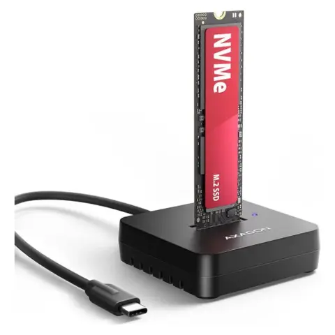 AXAGON ADSA-M2C11L USB-C 3.2 Gen 2 M.2 NVMe SSD priklopna postaja HDAX1008