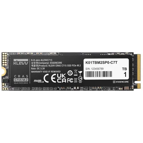 KLEVV SSD C715 256GB M.2 2280 PCIe 3.0 x4 NVMe K256GM2SP0-C7T