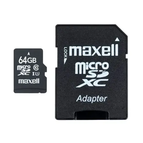 MAXELL MicroSDXC karta 64GB X-Series Class10 + adapter 854988
