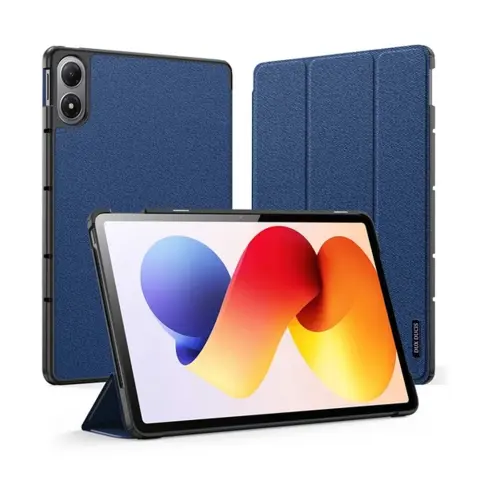 DUX DUCIS Domo tok textil minta Redmi Pad 2 Pro / Pad Pro sötétkék