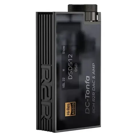 IBASSO DC-TONFA Hordozható R2R DAC és fejhallgató erősítő Fekete MG-ibassoTonfa-black