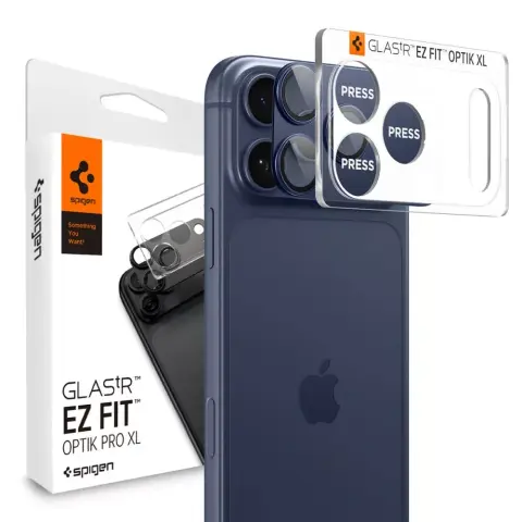 SPIGEN GlastR Ez Fit Optik Pro XL kameravédő lencse iPhone 17 Pro / iPhone 18 Pro kék
