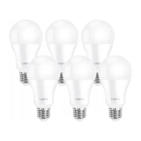 LEPRO LED izzó E27 A60 13W(100W) 1521lm 6500K 6 db 100080-DW-EU-6