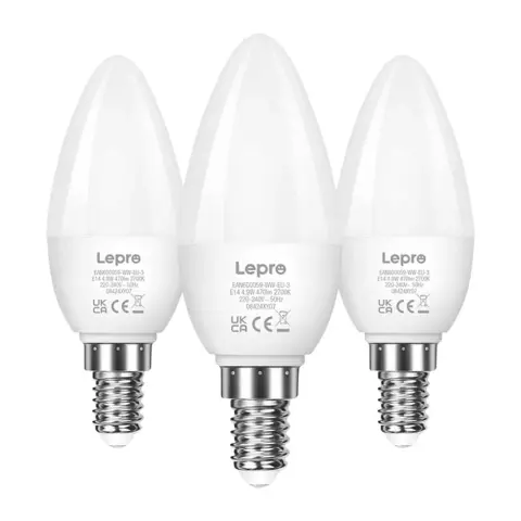 LEPRO LED izzó E14 C37 4.2W 2700K meleg fehér 3 db 600059-WW-EU-3