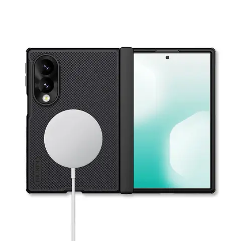 NILLKIN Super Frosted Fold Magnetic védőtok asztali tartóval Samsung Galaxy Z Fold8 átlátszó-fekete