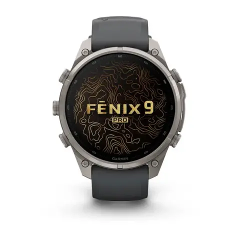 GARMIN Fenix 9 Pro inReach Amoled 47mm Titanium grafitszürke szilikon szíjjal (ED XD) 010-04336-21