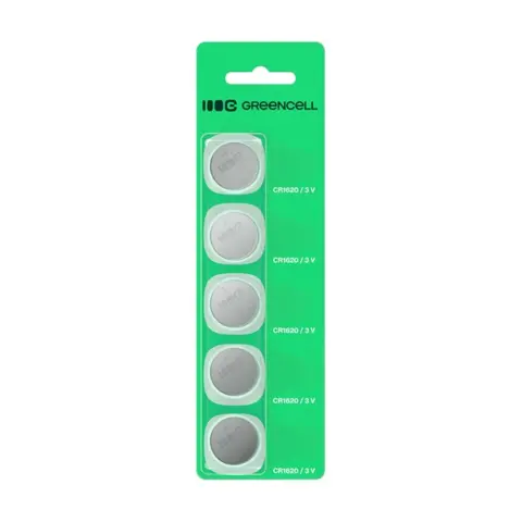 GREENCELL CR1620 3V gombelem (CR) 5db X5CR1620