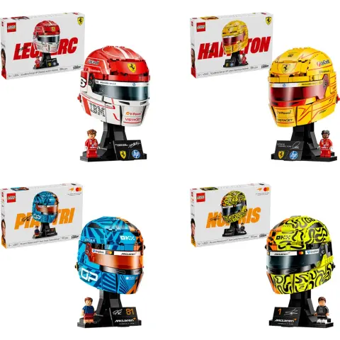LEGO Editions F1 sisakok csomag 4 db-os