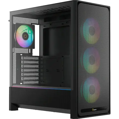 OCYPUS Gépház Delta C70 ARGB fekete üveg Delta-C70-BKG400XX-GL
