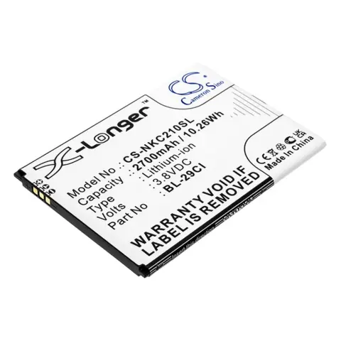 CAMERON SINO Li-Ion akku 3.8V/2700mAh Nokia C21 BL-29CI fekete CS-NKC210SL