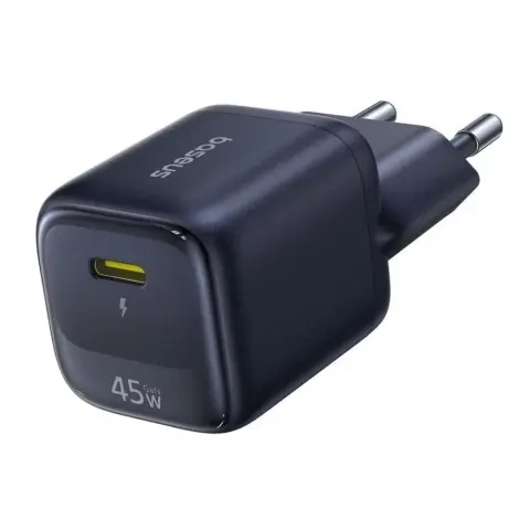 BASEUS EnerFill FN22 încărcător de rețea port Type-C 45W PD GaN negru E0123300