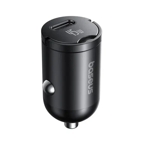 BASEUS PrimeTrip VP2 autós töltő USB-C 45W + 1m USB-C kábel fekete C0206800