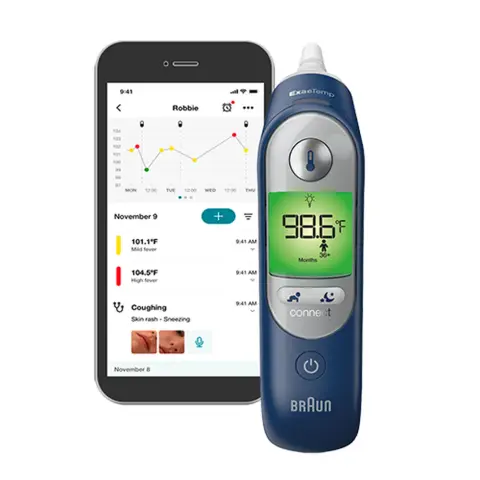 BRAUN ThermoScan 7+ Connect Infra lázmérő kék 2-065759