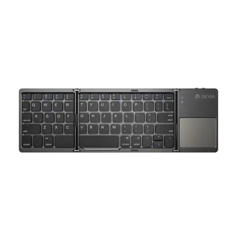DEVIA Bluetooth billentyűzet ULTRA1 összehajtható QWERTY angol sötétszürke ST148406