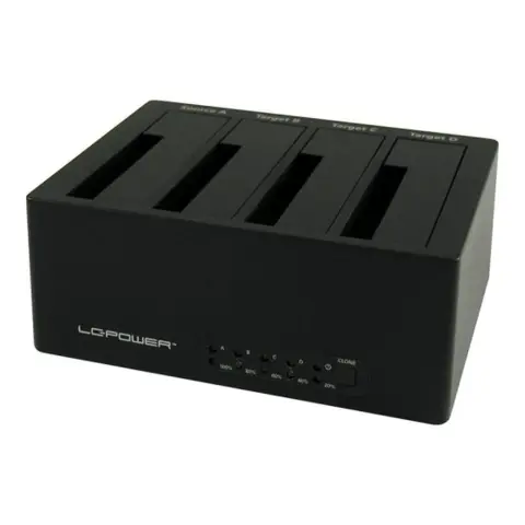 LCPOWER LC-DOCK-U3-4B-V2 SATA HDD 2.5/3.5" dokkoló USB 3.0