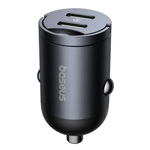 BASEUS Tiny Star Mini autós gyorstöltő 2xUSB-C 30W C00035001121-03