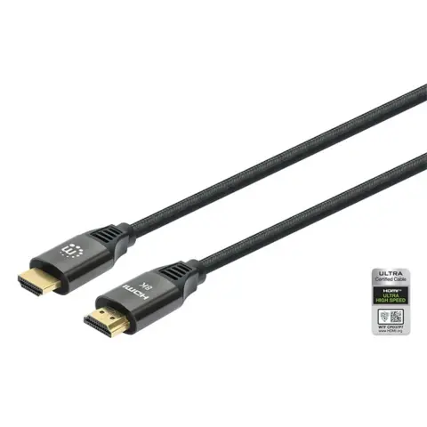MANHATTAN HDMI 2.1 Összekötő Fekete 2m 355940