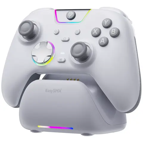 EASYSMX Brezžični kontroler X05 Pro s priklopno postajo bel VG-C473