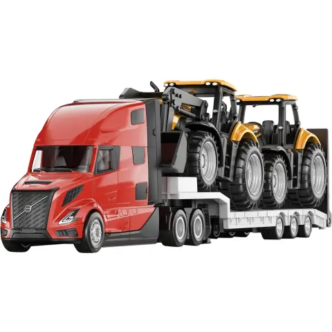 SIKU SUPER Volvo teherautó JCB traktorokkal 1785