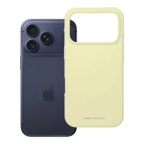 ROAR Cloud Skin szilikon hátlap iPhone 17 Pro / iPhone 18 Pro sárga