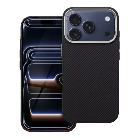 K-LOOK MagSafe tok Apple iPhone 17 Pro / iPhone 18 Pro aramid fekete-ezüst