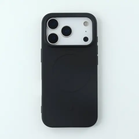 CELLECT Mágneses szilikon tok iPhone 17 Pro Max / iPhone 18 Pro Max fekete