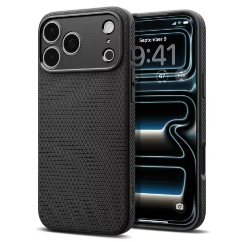 SPIGEN Liquid Air MagSafe tok iPhone 17 Pro / iPhone 18 Pro fekete ACS12149