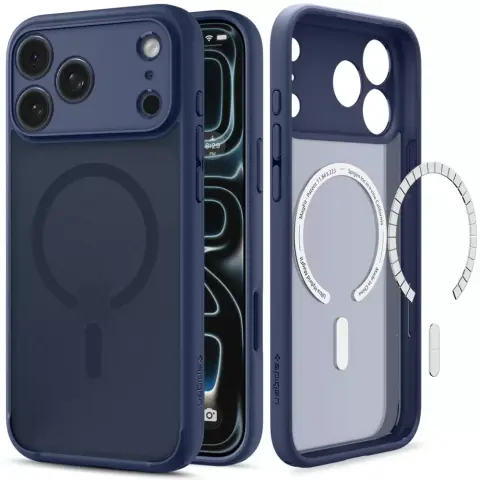 SPIGEN Ultra Hybrid MagFit tok iPhone 17 Pro / iPhone 18 Pro sötétkék ACS11931