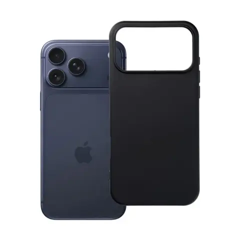 GIGAPACK Szilikon tok iPhone 17 Pro Max / iPhone 18 Pro Max matt fekete GP-195364