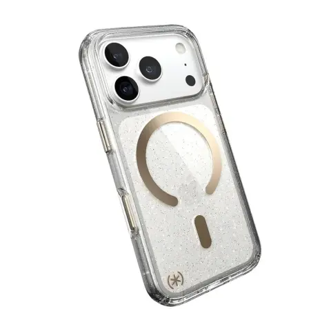 SPECK 151106-9221 Presidio Lux Glitter MagSafe hátlaptok iPhone 17 Pro / iPhone 18 Pro átlátszó