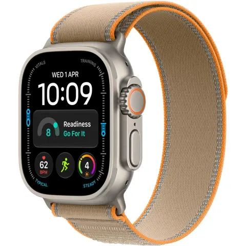 APPLE Watch Ultra 4 GPS + Cellular 49mm natural titan case homokszín field strap M/L mjaq4qh/a