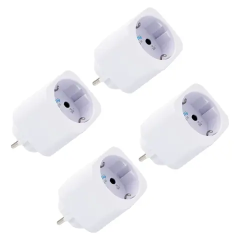 SHELLY Plug M Gen3 fogyasztásmérős okos dugalj 4 db fehér Shelly_Plug_M_Gen3_4er_w