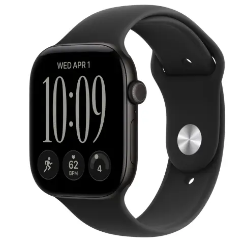 APPLE Watch Series 12 GPS 46mm fekete alumínium tok fekete sportszíj S/M MJEK4ZR/A