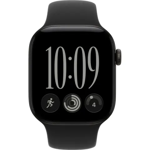 APPLE Watch Series 12 42mm fekete alumínium fekete sportszíj M/L MJEC4ZR/A