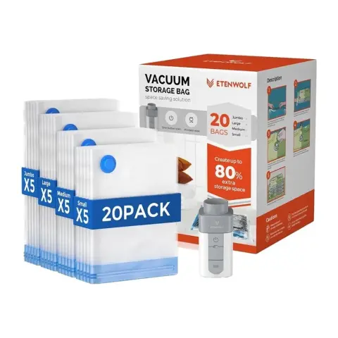 ETENWOLF Vacuum pump VB03 1500mAh with 20 vacuum bags