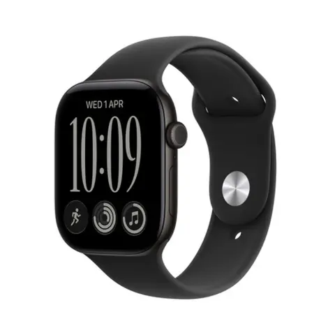 APPLE Watch Series 12 GPS 42mm fekete alu tok fekete sportszíj S/M MJEA4ZR/A