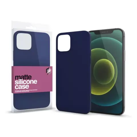 XPRO Matte ultravékony szilikon tok iPhone 17 Pro / iPhone 18 Pro sötétkék