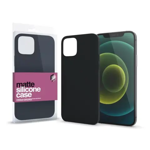 XPRO Matte ultravékony szilikon tok iPhone 17 Pro / iPhone 18 Pro fekete