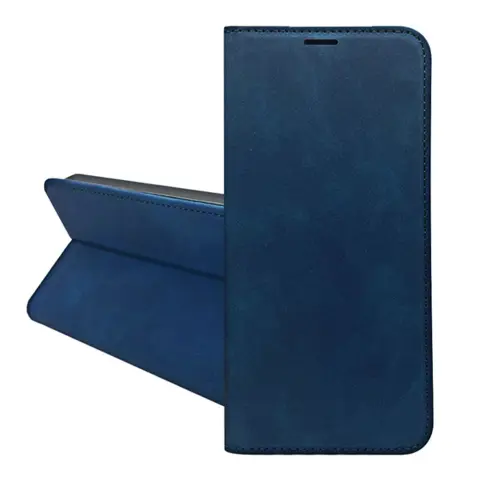 GIGAPACK flip side-opening desk-stand premium case with card pocket iPhone 17 Pro Max / iPhone 18 Pro Max dark blue