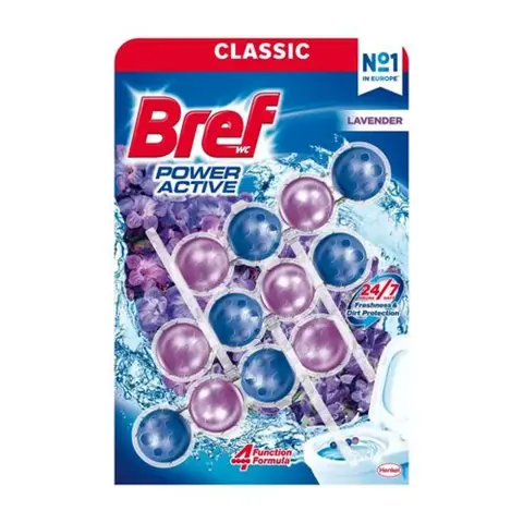BREF WC Power Aktiv Lavender scented balls 3x50g