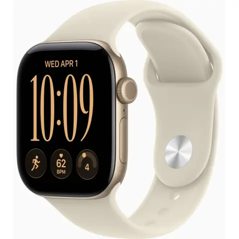 APPLE Watch S12 GPS 42mm M/L világos arany homokszín sportpánttal mjee4mp/a