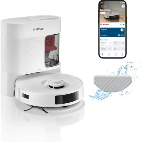 BOSCH BCRD2W Spotless Advanced+ Robotski usisavač i tampon Bijela