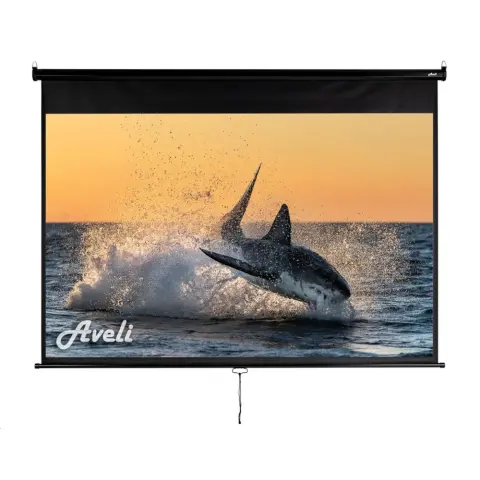 AVELI Wall projection screen 200x125cm 92" 16:10 black casing XRT-00106B