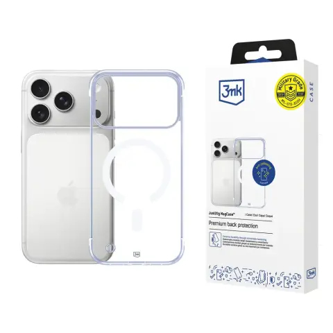3MK Just20g MagCase MagSafe tok iPhone 17 Pro / iPhone 18 Pro átlátszó