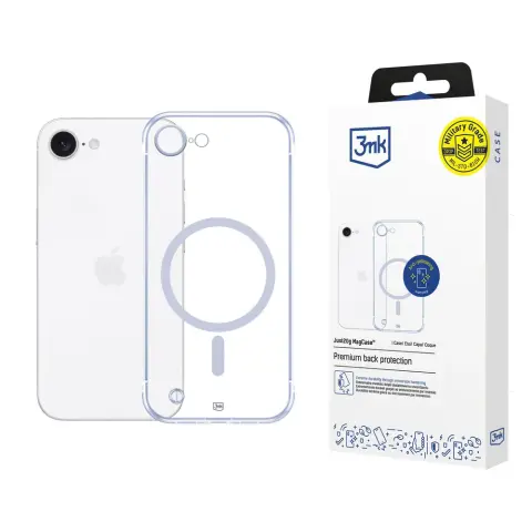 3MK Just20g MagCase MagSafe tok iPhone 16e átlátszó