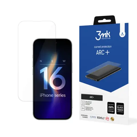 3MK ARC+ Curved Screen Protector iPhone 16 Pro Max